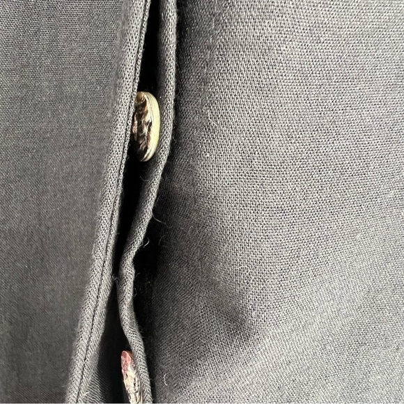 Fridaze Black Linen Tunic XS Luxury Resort wear - Picture 5 of 15